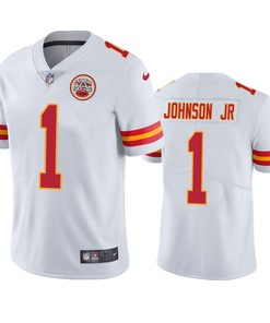 Kansas City Chiefs Lonnie Johnson Jr. 1 White Vapor Limited Jersey