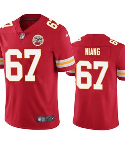 Kansas City Chiefs Lucas Niang Red Vapor Limited Jersey