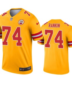 Kansas City Chiefs Martinas Rankin Gold Inverted Legend Jersey