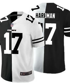 Kansas City Chiefs Mecole Hardman #17 Nfl 2020 Black And White Jersey