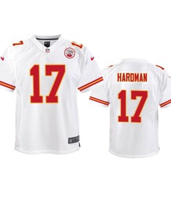 Kansas City Chiefs Mecole Hardman 2019 Nfl Draft White Game Youth Jersey