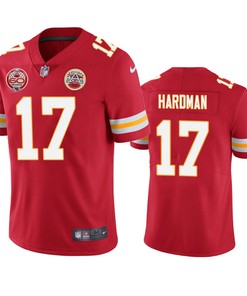 Kansas City Chiefs Mecole Hardman Red 60th Anniversary Vapor Limited Jersey