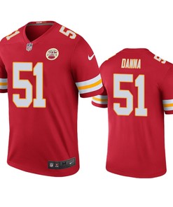 Kansas City Chiefs Michael Danna Red Color Rush Legend Jersey