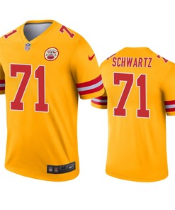 Kansas City Chiefs Mitchell Schwartz Gold Inverted Legend Jersey