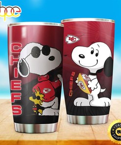 Kansas City Chiefs NFL And Snoopy Football Teams Big Logo Gift For Fan Travel Tumbler