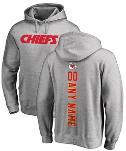 Kansas City Chiefs Nfl Pro Line By Branded Personalized Playmaker Pullover Hoodie - Heather Gray