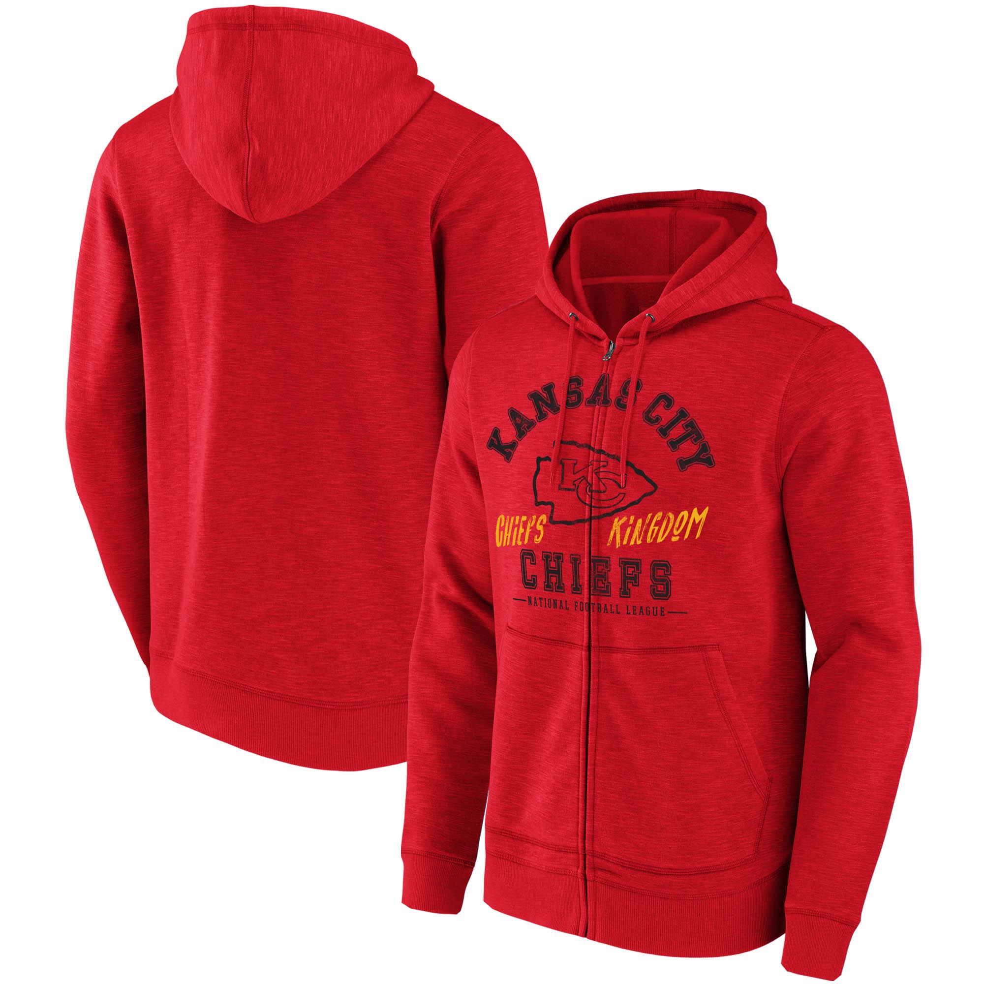 Kansas City Chiefs Nfl X Darius Rucker Collection By Slub Full-zip Hoodie - Red