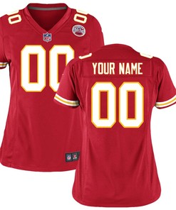 Kansas City Chiefs Nike Womens Custom Game Jersey - Red