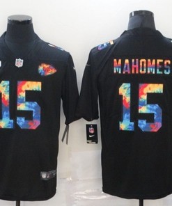 Kansas City Chiefs Patrick Mahomes #15 Nfl 2020 Black Jersey