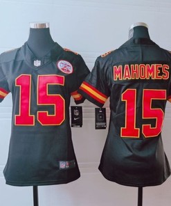 Kansas City Chiefs Patrick Mahomes #15 Nfl 2020 Dark Brown Womens Jersey