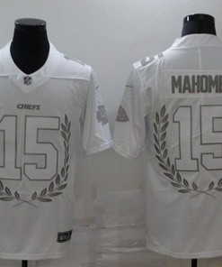 Kansas City Chiefs Patrick Mahomes #15 Nfl 2020 White Jersey