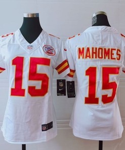 Kansas City Chiefs Patrick Mahomes #15 Nfl 2020 White Womens Jersey