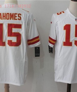 Kansas City Chiefs Patrick Mahomes #15 Nfl White Jersey Jersey