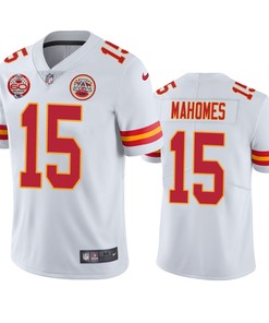 Kansas City Chiefs Patrick Mahomes White 60th Anniversary Vapor Limited Jersey