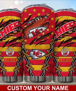 Kansas City Chiefs Personalized Tumbler - Custom Name
