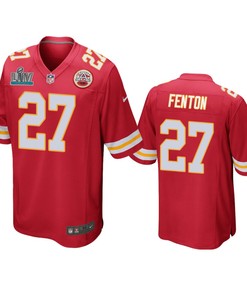 Kansas City Chiefs Rashad Fenton Red Super Bowl Liv Game Jersey