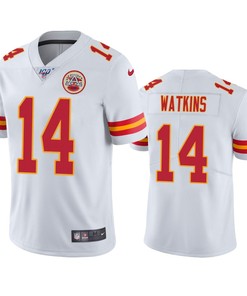 Kansas City Chiefs Sammy Watkins White 100th Season Vapor Limited Jersey