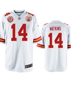 Kansas City Chiefs Sammy Watkins White 60th Anniversary Game Jersey
