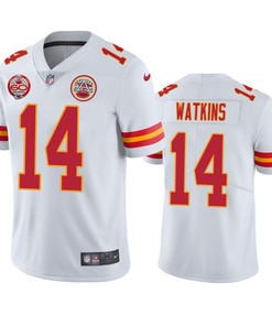 Kansas City Chiefs Sammy Watkins White 60th Anniversary Vapor Limited Jersey