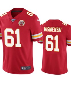 Kansas City Chiefs Stefen Wisniewski Red 100th Season Vapor Limited Jersey