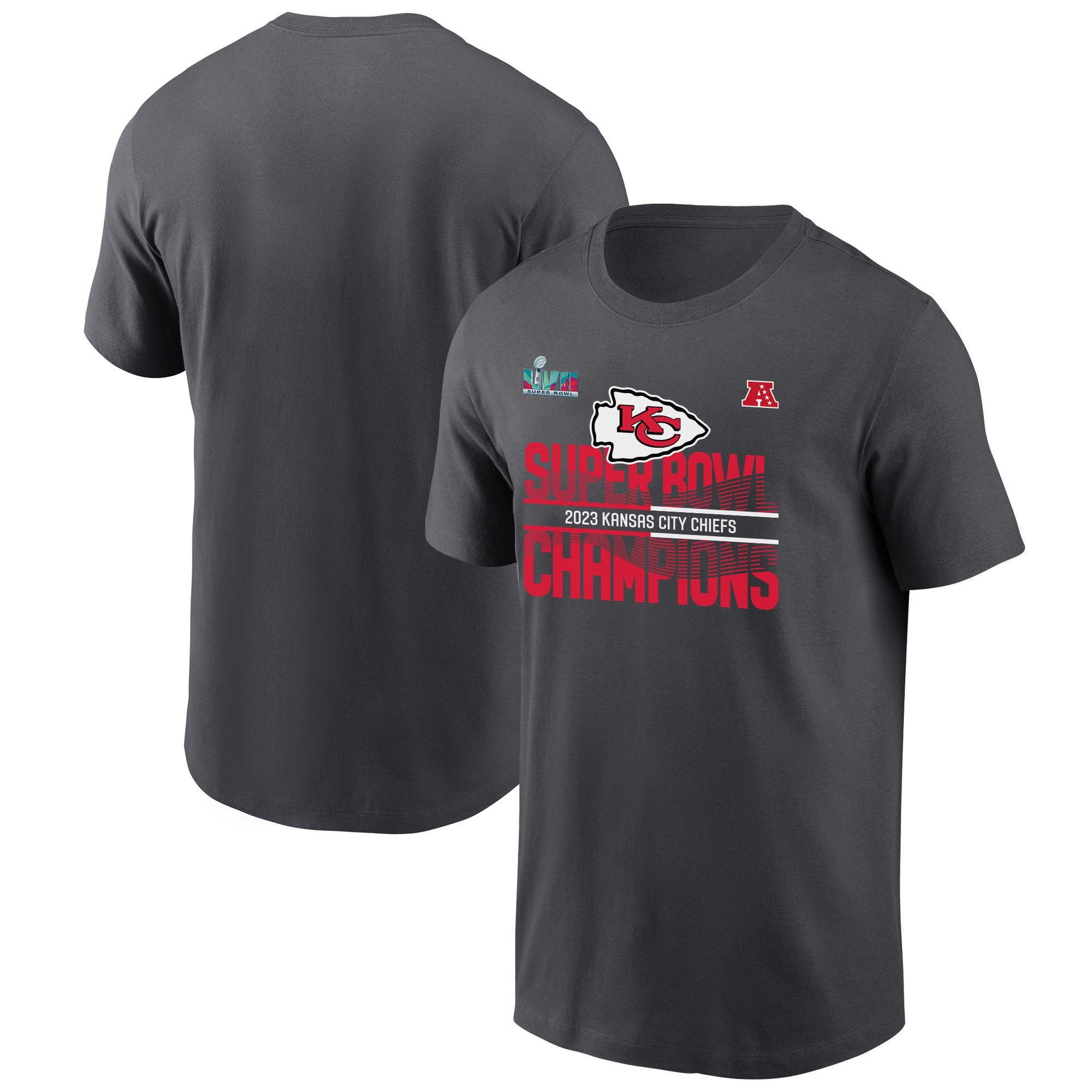 Kansas City Chiefs Super Bowl LVII Champions T-Shirt - Anthracite