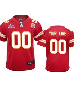 Kansas City Chiefs Super Bowl LVII Custom 00 Game Jersey - Youth Red