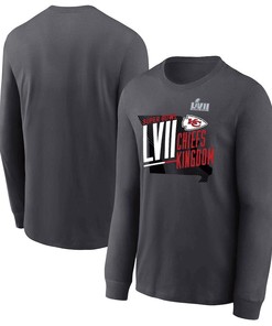 Kansas City Chiefs Super Bowl LVII Local Phrase Long Sleeve T-Shirt - Charcoal