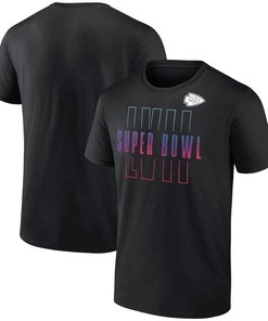 Kansas City Chiefs Super Bowl LVII Open Sky T-Shirt - Black