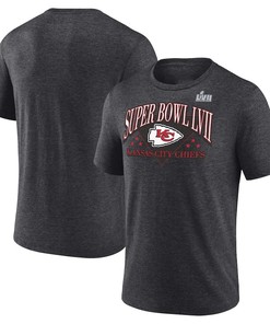 Kansas City Chiefs Super Bowl LVII T-Shirt - Heather Charcoal