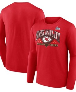 Kansas City Chiefs Super Bowl LVII Triangle Strategy Long Sleeve T-Shirt - Red