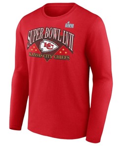 Kansas City Chiefs Super Bowl LVII Triangle Strategy Long Sleeve T-Shirt - Red
