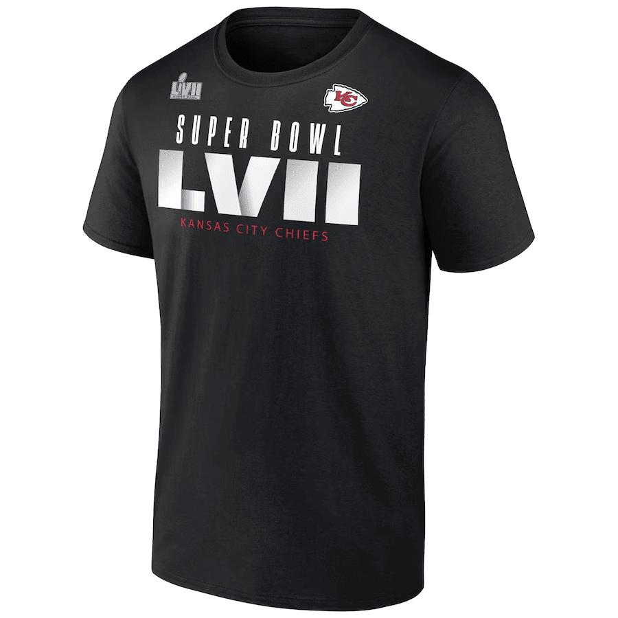 Kansas City Chiefs Super Bowl LVII Varsity Roster T-Shirt - Black