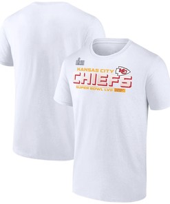 Kansas City Chiefs Super Bowl LVII Vivid Striations T-Shirt - White