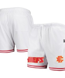 Kansas City Chiefs Team White Mesh Shorts - Men