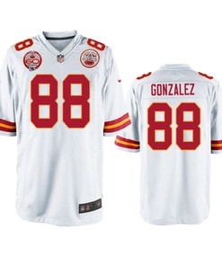 Kansas City Chiefs Tony Gonzalez White 60th Anniversary Game Jersey
