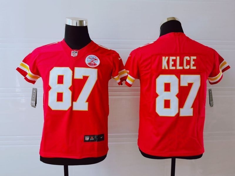 Kansas City Chiefs Travis Kelce #87 Nfl 2020 Red Orange Jersey