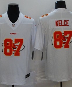 Kansas City Chiefs Travis Kelce #87 Nfl 2020 White Jersey