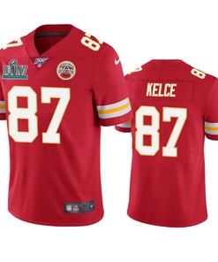 Kansas City Chiefs Travis Kelce Red Super Bowl Liv Vapor Limited Jersey