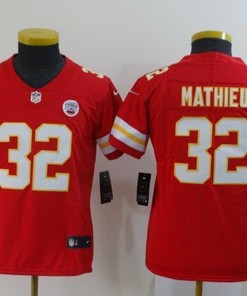 Kansas City Chiefs Tyrann Mathieu #32 Nfl 2020 Red Orange Jersey