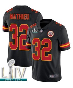 Kansas City Chiefs Tyrann Mathieu #32 Nfl Black Jersey