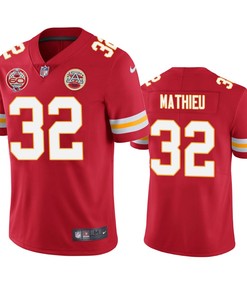 Kansas City Chiefs Tyrann Mathieu Red 60th Anniversary Vapor Limited Jersey