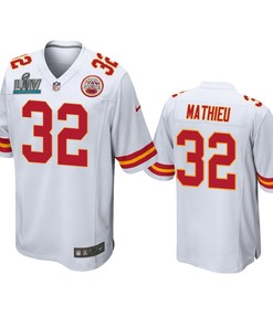 Kansas City Chiefs Tyrann Mathieu White Super Bowl Liv Game Jersey