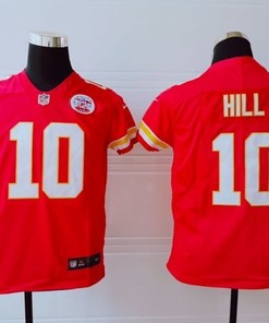 Kansas City Chiefs Tyreek Hill #10 Nfl 2020 Red Orange Jersey