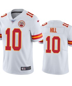 Kansas City Chiefs Tyreek Hill White 100th Season Vapor Limited Jersey