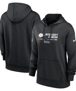 Kansas City Chiefs Women's 2022 NFL Crucial Catch Therma Performance Pullover Hoodie - Black