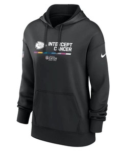 Kansas City Chiefs Women's 2022 NFL Crucial Catch Therma Performance Pullover Hoodie - Black