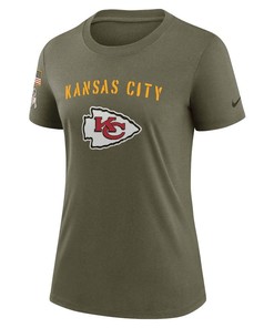 Kansas City Chiefs Women's 2022 Salute To Service Legend T-Shirt - Olive