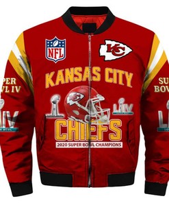 Kansas City Chiefs bomber jacket Super Bowl Champions coat gift for men