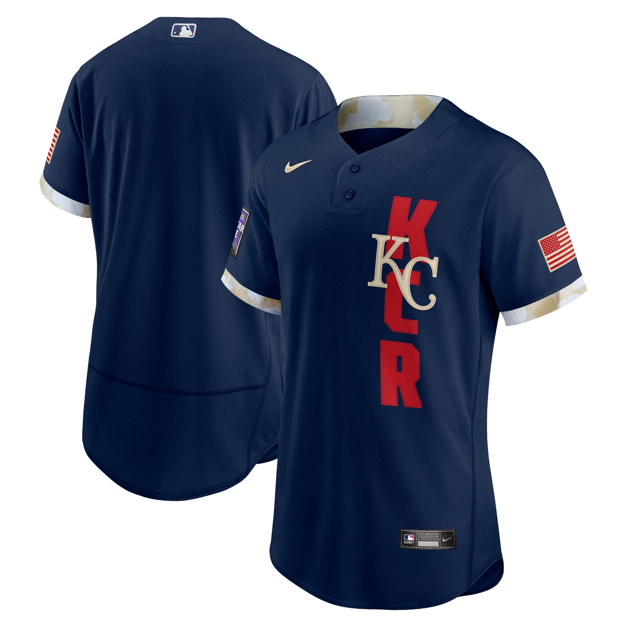 Kansas City Royals 2021 Mlb All-star Game Authentic Jersey - Navy Mlb Ver 1