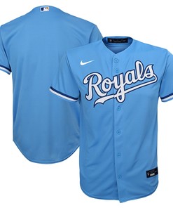 Kansas City Royals Alternate Replica Team Jersey Light Blue Mlb